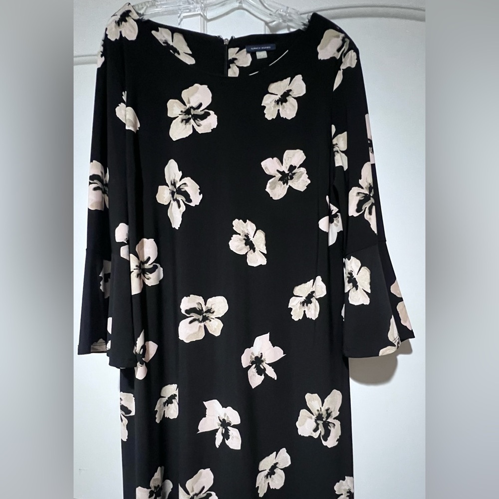 Tommy Hilfiger- Black and Cream Floral Dress